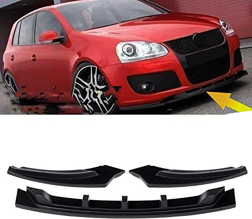 Auto Frontspoiler Lippe für VW Golf 5 GTI 2003-2008, FrontstoßStange Splitter Antikollisions Diffusor Front Flaps Lippen Kinn Schutz Zubehör,Matte+Black