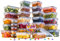 Nuovva Airtight Food Storage Containers Set - 60pcs Plastic Containers With Lids for Pantry & Kitchen - Leak Proof Meal Prep Sets (30 Containers + 30 Lids)