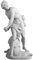 Veronese Design David Arming Slingshot Griechische Kunstharz-Skulptur Marmor-Finish 29,5 cm