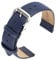 Cobee Leder-Uhrenarmbänder, weiches Kalbsleder Uhrenarmband, Schnellverschluss Leder-Ersatzarmband für Männer und Frauen, Universal-Uhren-Armband, Edelstahl Verschluss Schnalle(Dunkelblau,22mm)