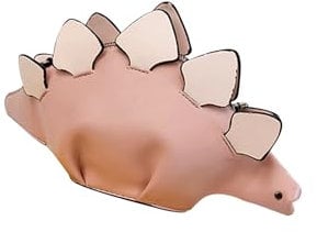 PORRASSO Mädchen Umhängetasche Damen Kreative Schultertasche Süße Dinosaurier Geformte Handtasche Verstellbaren Riemen Crossbody Bag Rosa