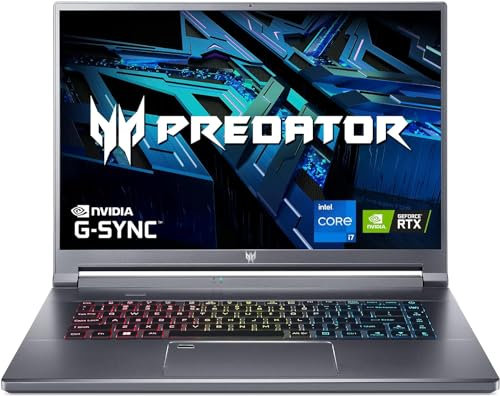 acer Predator Triton 500 SE Gaming Creator Laptop, 16 pulgadas WQXGA 240Hz G-SYNC, Intel i7-12700H, GeForce RTX 3070Ti, 16GB LPDDR5, 1TB Gen 4x4 SSD, Killer Wi-Fi 6E, lector de huellas dactilares