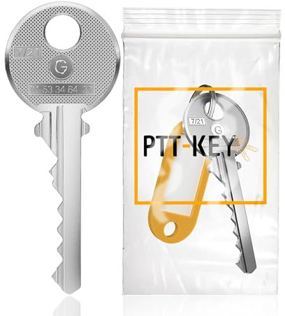 PTT-KEY - Clé PTT G10 pour serrure boîte aux lettres et entrée d'immeuble - Clé passe partout - Clé universelle - Barillet de boîte aux lettres - Pass PTT G10 - Pass universelle - Clé PTT G10
