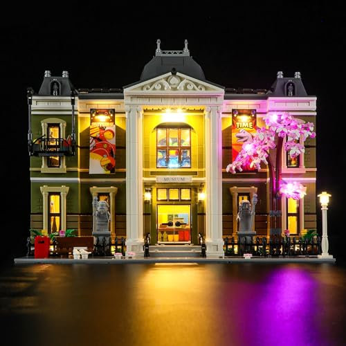 YEABRICKS LED Licht für Lego-10326 Icons Naturhistorisches Museum Bausteine Modell (Lego Set Nicht enthalten)