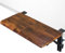 ETHU Ergonomics Desk Extender Tray, Large-Size Foldable Keyboard Tray Clamp On, Table Mount Desk Extender Shelf Armrest Support for Desk (Wood)