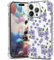 YEPO For iPhone 14 Pro Max Case Purple Flower Women, Cute Floral Print Aesthetic Design Girly Kawaii Pattern Girls Soft TPU Cell Phone Case Cover for iPhone 14 Pro Max