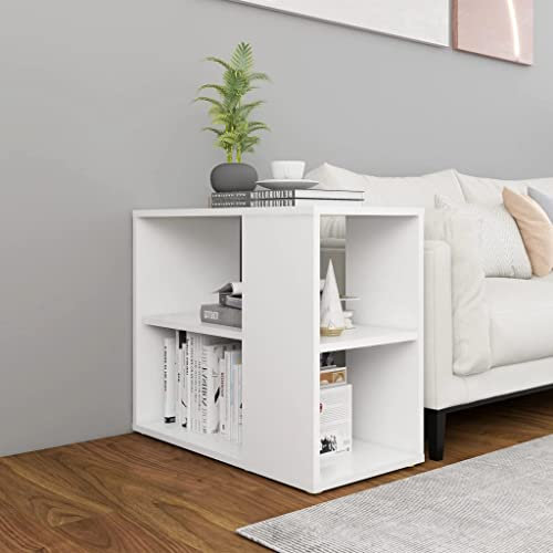 CKioict Buffetschrank modern Küchenschrank Vitrinenschrank Beistelltisch Weiß 60x30x50 cm Holzwerkstofffür Küche, Wohnzimmer, Esszimmer