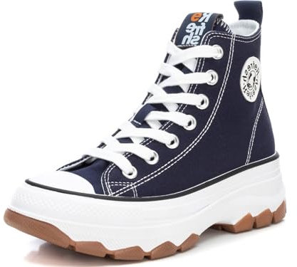 REFRESH - Zapatilla Mujer Navy - Calzado Cómodo y Versátil - Moda casual - Modelo 17191903 (Talla 40)