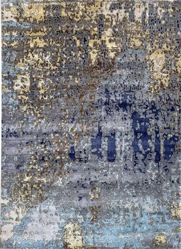 Handgeknüpft Teppich Einzigartiges Design Nepal Bambus Seide Wolle 250X300 cm