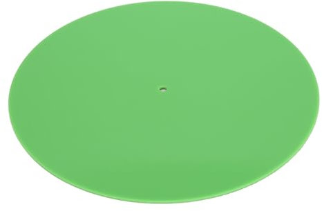Acryl-Plattenspielermatte, Antistatische Plattenteller-Slipmat-Abdeckung, Ersatz für Alle Gängigen 12-Zoll-Plattenspieler, für 33 1/3 U/min und 45 U/min Schallplatten (GREEN)