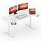 FitStand 160x75cm höhenverstellbarer Schreibtisch Electric Lift Desk mit Tischplatte, Stehpult, Lift Computertisch mit Haken, Memory-Funktion für Büro und Zuhause - Weiß
