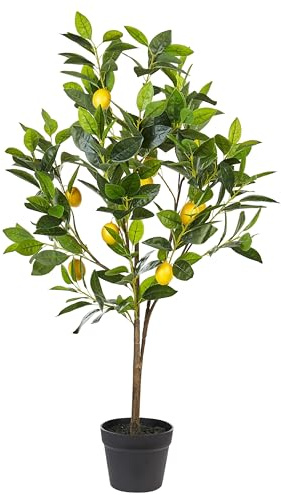 Kunstpflanze künstlicher Zitronenbaum im Blumentopf grün 105 cm Lemon Tree