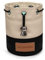 BAIRBRE Golf-Wertsachentasche, Eimer-Taillen-Design, Golftasche mit Kordelzug, Golfte-Tasche, Leder, für Herren und Damen, Khaki + Schwarz
