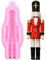 XMOLDNMS Nutcracker Puppet Silicone Mould Soldier Fondant Moulds for Cake Decoration Cupcake Topper Chocolate Polymer Clay Candy Gum Paste