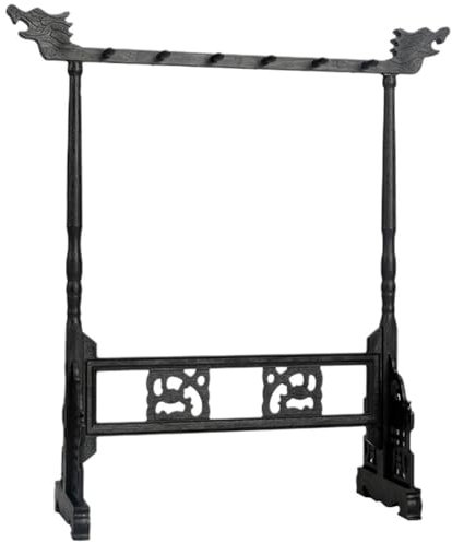 Zghhc Porte-Pinceau Wengé À 12 Broches, Support De Calligraphie Chinoise, Sculpture, Étagère Sumi