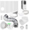 FmtwPhn Dryer Vent Kit for Electric Dryer, Window Channel Kit | Ventilation Seal Plates for Window Dryers - Tumble Dryer Connector, Dryer Vent Parts for