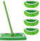 FINEVERNEK 4pcs Chiffons De Sol Humides pour Swiffer, RéUtilisables Mop pour Swiffer Sweeper, Lavables Mop de Chiffons de Rechange en Microfibre, pour AdaptéEs à Tous Types De Sols, Vert