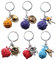 6 Pcs One Pieces Porte Clés One Pieces Devil Fruit Logo Keychain Pendentifs One Pieces Figurine Porte Clef One Pieces Cosplay Bijoux
