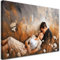 Feeby Lienzos decorativos - cuadros decoracion salon modernos - cuadro lienzo - 45x30 cm - lienzo grande - Pareja enamorada tumbada en un prado - cuadros decoracion salon