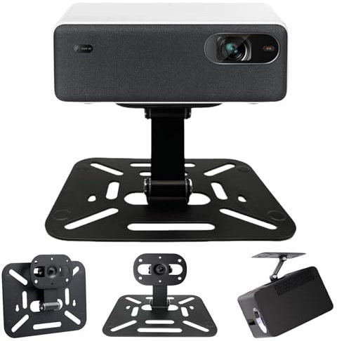 GBKDQQ Support universel pour projecteur, multi-angle avec interface à vis 1/4, support de projecteur, rotatif à 360°, mini support de projecteur de bureau (noir)