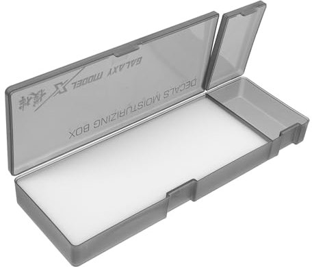 Angoily Military Model Water Sticker Box for DIY Making Tools Water Slide Nail Case Organizer Box for Aircraft Crafts Model Lovers