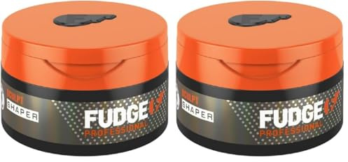 Fudge Professional Hair Shaper | Haarwachs für Männer | Mittlerer Halt texturierendes Haargel, mattes Finish und langer Halt – 75 g (Packung mit 2)