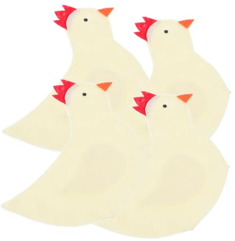 VERDANVERSE 4 Stück Osterhühn Eierbeutel Set Wiederverwendbare Ei Abdeckungen für Ostereier Robuste und Dekorative Eierwärmer für Fröhliche Feiertagsdekoration