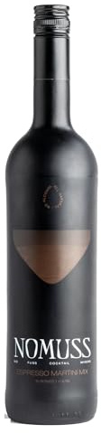 NOMUSS Espresso Martini Cocktail Mix | Just add Vodka, Whisky, Rum, Amaretto or Non-Alc. alternative | Makes Cocktails, Mocktails | 0% ABV | Vegan | All Natural premium ingredients