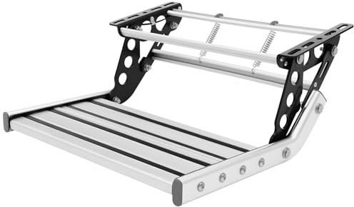 DAHAD Marchepied de camping-car pliable, antidérapant, avec bandes réfléchissantes nocturnes, très résistant, fermeture éclair manuelle pour camping-car, caravane, camping-car