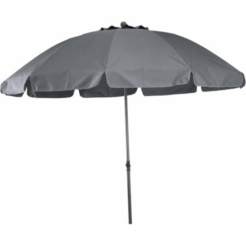 BURI Tropico Sonnenschirm 210x140 cm - Rechteckiger Mittelstockschirm mit Stahlgestell, UV Schutz UPF 50+, knickbar, höhenverstellbar, Polyester 180 g/m², wetterfest