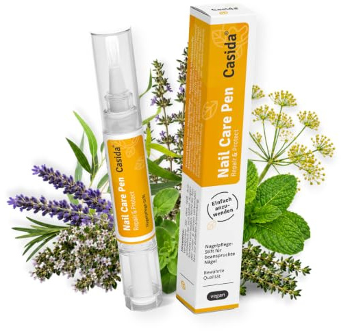 Casida Nail Care Pen Repair & Protect Nagelöl Nagelpflegestift — DAS ORIGINAL aus Deutschland für gepflegte Fingernägel & Fußnägel — Mit Teebaumöl & Oregano Öl für schöne Nägel