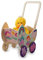 Dida - Puppenwagen Prinzessin aus Holz, Kinderwagen für Puppen bis 35 cm, Ideales Spielzeug für Rollenspiele von kleinen Mamas und Papas, Perfekt für Kinder von 2 bis 4 Jahren
