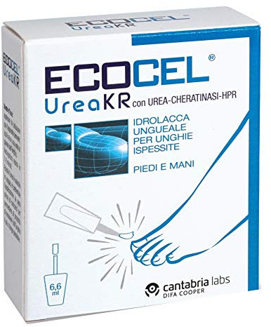 Ecocel Urea Kr - Ungueale Hydrolack für dicke Nägel, 6,6 ml