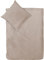 Decoper ® Mako-Satin Bettwäsche aus 100% Baumwolle | Atmungsaktiv & kuschelig weich | Farbe Taupe Beige| 2 teilig - 155 x 220 cm + 80 x 80 cm