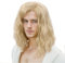 REEWES Herren perücke Lange Lockiges gewelltes Haar mit Kappe Synthetisches Perücken Natürliches,Perücke für Männliche Tägliche Party Kostüm Cosplay Tragen (Blond)