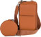 styleBREAKER Damen Taschen Set 2-Teilig Mini Bag mit Handy Fach und RFID Schutz, Umhängetasche, Handytasche, Crossbag 02012385, Farbe:Cognac