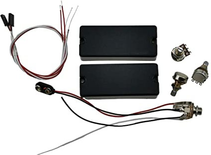 Bass Active Pickups 4 Saiten Hals Und Brückenabholung Aktiv 4-Saite Humbucker Alnico E-Gitarre Pickup Ersatz