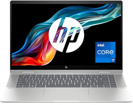 HP Envy x360 15-fe0000sf PC Ultraportable Convertible et Tactile 15.6 FHD OLED (Intel Core i7-1355U, RAM 16 Go, SSD 512 Go, NVIDIA GeForce RTX 3050 4GB, AZERTY, Windows 11) Argent