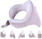 Joscoal Nackenkissen Reise, Reisekissen Flugzeug Kinnstütz Memory Foam Travel Pillow Stützfunktion Ideal für Reise Büro Autos und Gaming. Universelle Größe Weich und Einstellbar, Grau