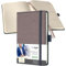 SIGEL C2552 Wochenplaner Wochenkalender 2025, Lederoptik, ca. A6, taupe, Hardcover, 176 Seiten, Gummiband, Stiftschlaufe, Archivtasche, aus nachhaltigem Papier, Conceptum