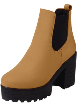 Stivali Donna Tacco Basso Stivali Donna Motociclista Cowboy Boots Stivali Moto Cross Texani Donna Estivi Stivali Alti con Tacco Stivali con Tacco Donna di Colore Stivali da