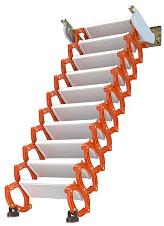 Aioneer Sturdy Loft Ladder Wall Mount Attic Telescopic Ladder Invisible Folding Attic Stairs Indoor Outdoor Telescopic Ladder 1100 Lbs Attic Ladder Classic