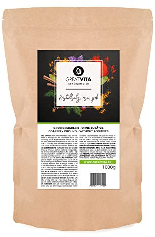 GreatVita Kristallsalz rosa, 3 Kg, grobe Körnung 2-5 mm - Naturreines Steinsalz aus traditionellem Abbau, reich an Mineralstoffen