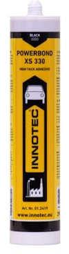 Innotec Powerbond Schwarz - Premium Montagekleber - Kleben statt Bohren Wasserresistent - Kraftkleber für innen & außen - hohe Anfangshaftung universell einsetzbarer Baukleber - 1 Stück Kleber XS 330