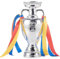 Haodagess European Cup Trophäe Modell Nachbildung Delaunay Pokal Fußball Trophäen Aus Kunstharz Europameisterschaft Souvenirs Und Sammlerstücke Für Sportfans Heimdekoration,16cm