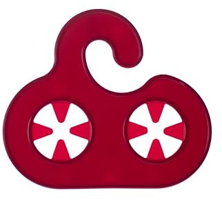 Sockenwächter - Sockenhalter & Sockentrockner (20 Stück) - Sockenklammern für Waschmaschine und Trockner, Sockenaufhänger & Organizer gegen Sockenverlust, Socken Sortierhilfe aus Kunststoff (Rot)