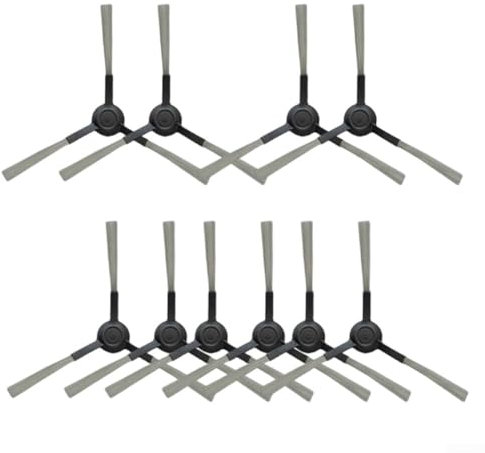 Jotekonoby Juego de cepillos laterales de repuesto, cepillo lateral para aspiradora, accesorios de robot de barrido, piezas de repuesto para robot aspirador Karcher RCV 5 Plus, 2/5 piezas (5 pares)
