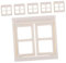 DECOMELODY 6pcs Miniature Dollhouse Window Model Accessories for Diy Playhouse and Garden Crafts Durable Plastic Building Supplies to Enhance Realism Miniature Projects