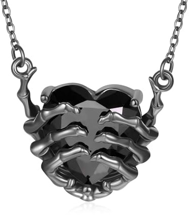 YEESIA Gothic Halskette für Damen und Herren 925 Sterling Silber Gothic Anhänger Halskette Vintage Schmuck Geschenk für Frauen