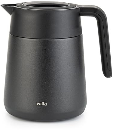 Wilfa PERFORMANCE Thermoskanne 1,25 L I Ersatzkanne für Performance Thermo | Doppelwandige Edelstahl-Vakuumisolierung I Hält Kaffee bis zu 3,5 Stunden heiß I Auslaufsicherer Deckel